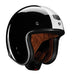 HELMET OPEN FACE THOR MX HALLMAN MCCOY BLACK WHITE LARGE