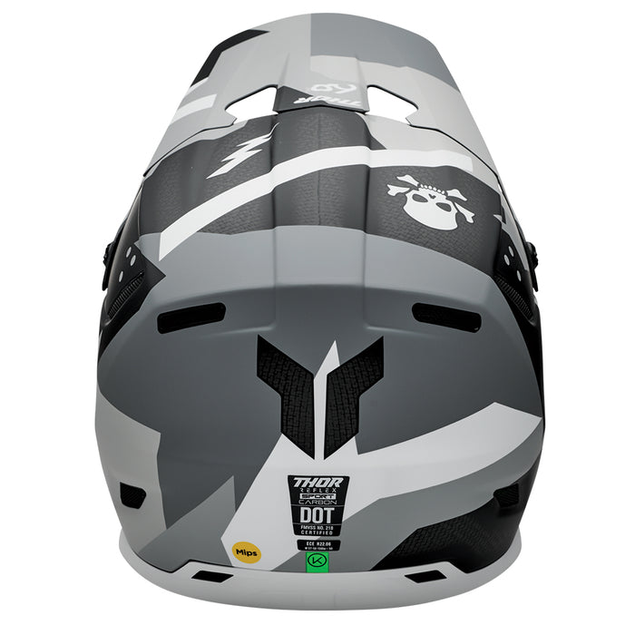 Helmet S25 Thor Mx Reflex Sport Carbon Brave Grey/White Large