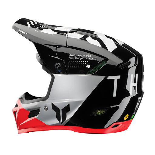 Helmet S25 Thor Mx Reflex Sport Composite Strike Black/Red Small