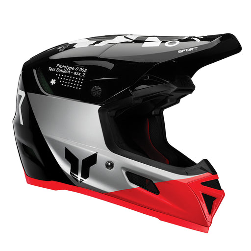 Helmet S25 Thor Mx Reflex Sport Composite Strike Black/Red Large