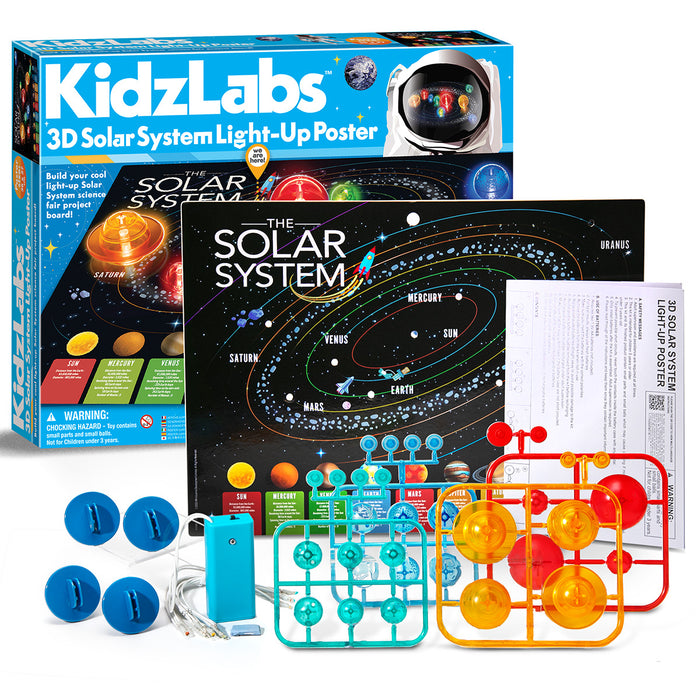 KidzLabs/3D Solar System Light-Up Poster