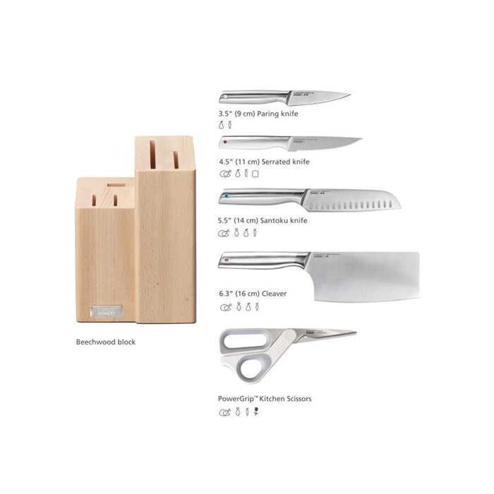 Joseph Joseph  ELEVATE FUSION 5PC KNIFE BLOCK