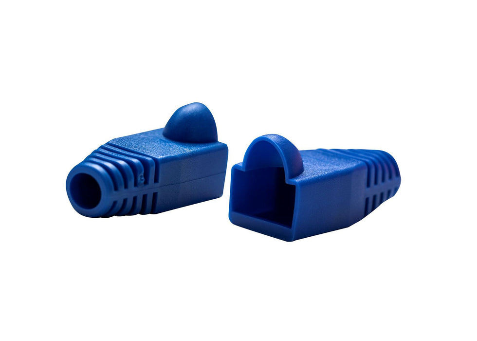 DYNAMIX BLUE RJ45 Strain Relief Boot (6.0mm Outside Diameter). 20pk bag.