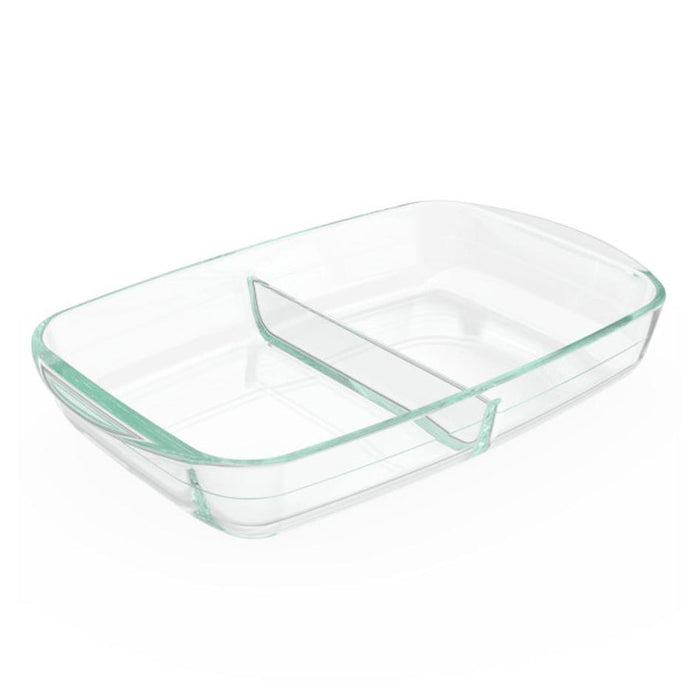 Pyrex Divided Glass Bakeware 8x12" 2.6L