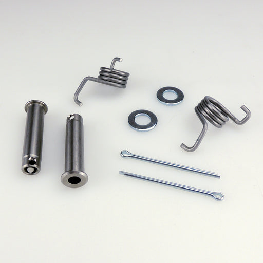 FOOTREST PIN &amp; SPRING SET 11MM STAINLESS 360MX OVERSIZE