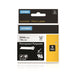 DYMO Genuine Rhino Industrial Label -Permanent Polyester 24mm Black on White. Fo