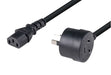 1.2M 3-Pin Ended Plug IEC C13 Female Connector 10A SAA Approved Power Cord 1.0mm