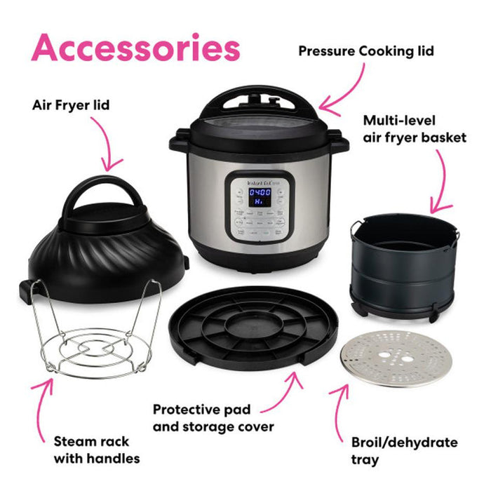 Instant Pot Duo Crisp, Air Fryer & Pressure Cooker Combo 8L