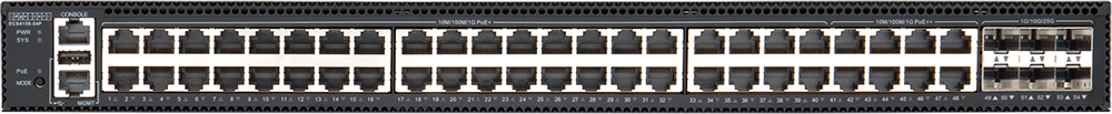 EDGECORE 48 Port Managed L2+/L3 Lite PoE Gigabit Ethernet Switch with 6 x SFP28