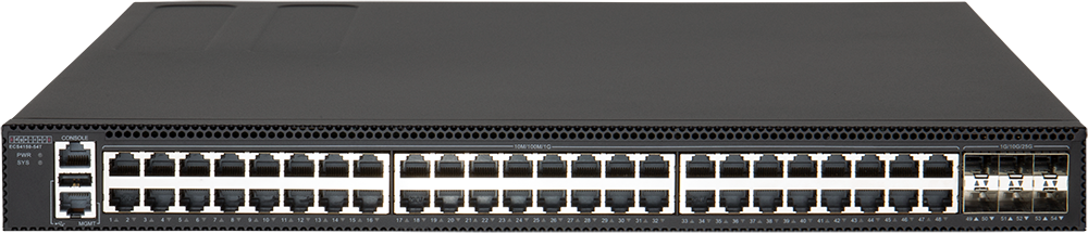 EDGECORE 48 Port Managed L2+/L3 Lite Gigabit Ethernet Switch with 6 x SFP28 25G