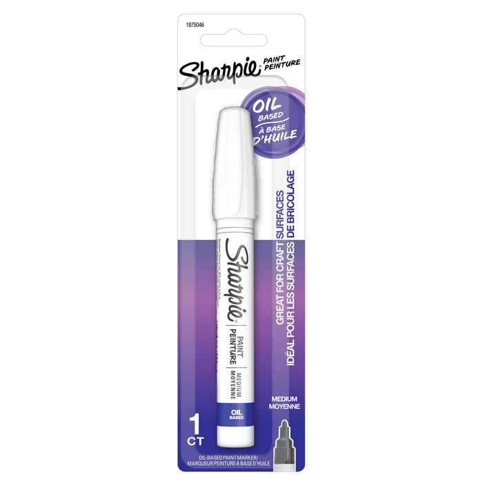 SHARPIE Paint Oil -Based Medium Point White Colour Marker Pen. Marks on Virtuall
