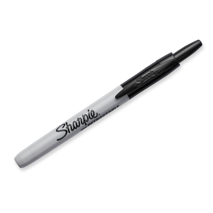 SHARPIE Retractable Fine Point Permanent Marker. 1-Pack. Permanent on most Surfa