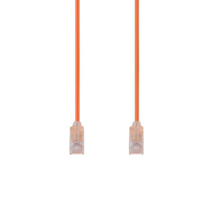 DYNAMIX 3m Cat6A 10G Orange Ultra-Slim Component Level UTP Patch Lead (30AWG) wi