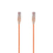 DYNAMIX 0.25m Cat6A 10G Orange Ultra-Slim Component Level UTP Patch Lead (30AWG)