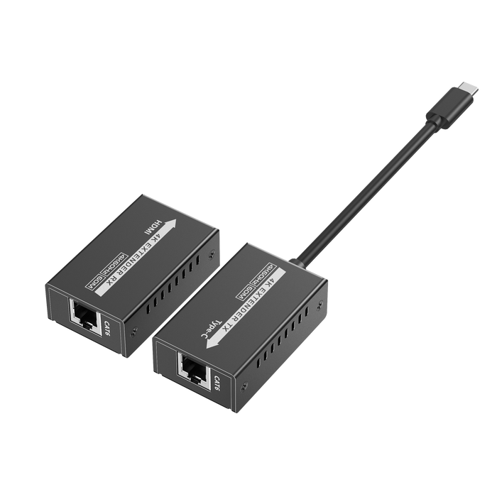 LENKENG USB-C to HDMI Extender Includes both Tx & Rx Units. Supports Resolution