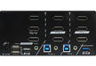 REXTRON 2-Port True 4K Triple Monitor DisplayPort KVM Switch With USB 3.0 & Audi