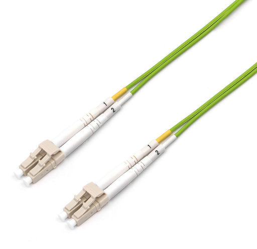 DYNAMIX 3M 50u LC/LC OM5 Fibre Lead (Duplex, Multimode) Lime Green LSZH Jacket.