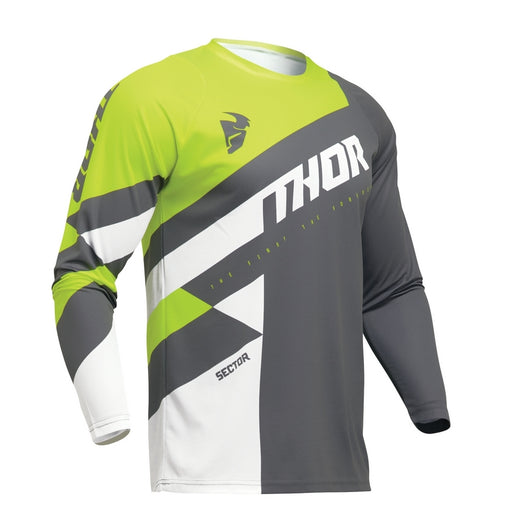 Jersey S24 Thor Mx Sector Youth Checker Gray/Acid Xl