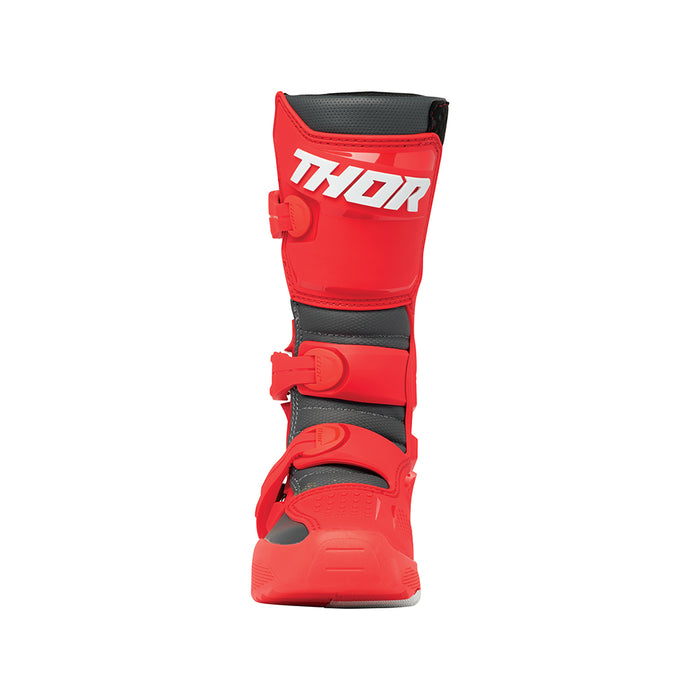 Motorcross Boots S24 Thor Mx Blitz Xr Youth Rd/Ch Size 4