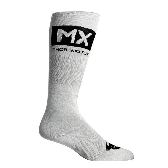 THOR MX SOCKS S22 COOL GREY/BLACK SIZE 6-9