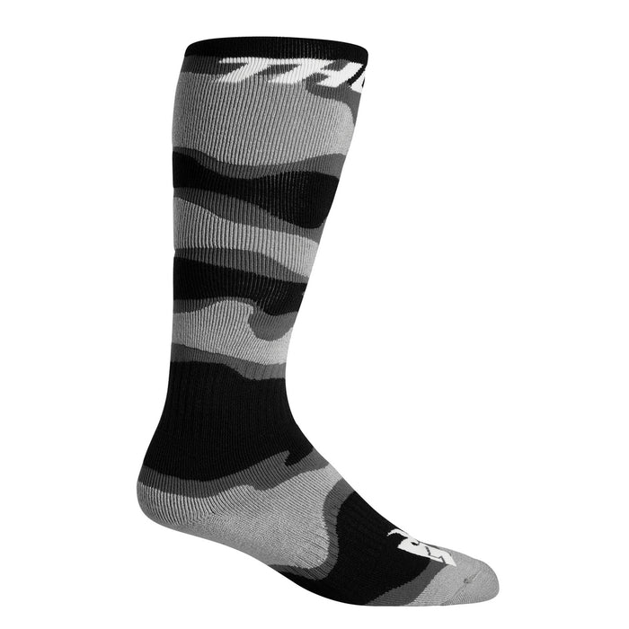 socks s22 thor mx camo grey/white size 10-13##