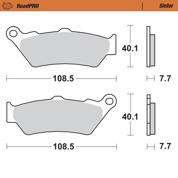 BRAKE PADS REAR MOTO MASTER PRO SINTERED FOR BMW DUCATIO HARLEY DAVIDSON TRIUMPH VICTORY