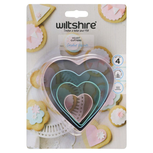 Wiltshire Heart Cutters 4Pieces