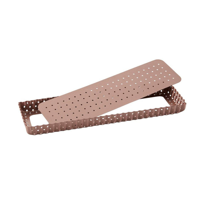 Wiltshire Rose Gold Perforated Rectangle Tart Pan