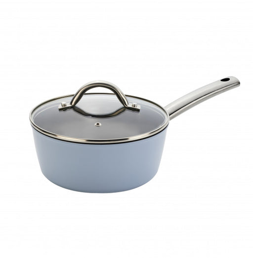 Wiltshire Easycook Blue Non-stick Saucepan 20cm with glass lid