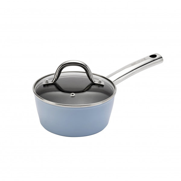 Wiltshire Easycook Blue Saucepan 16cm with glass lid