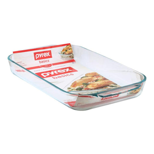 Pyrex Basics Oblong Glass Baking Dish 4.5L