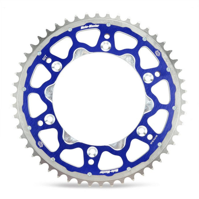 Sprocket Rear Moto Master Fusion Dual Ring 51T Blue Gas Gas Husaberg Husqvarna K