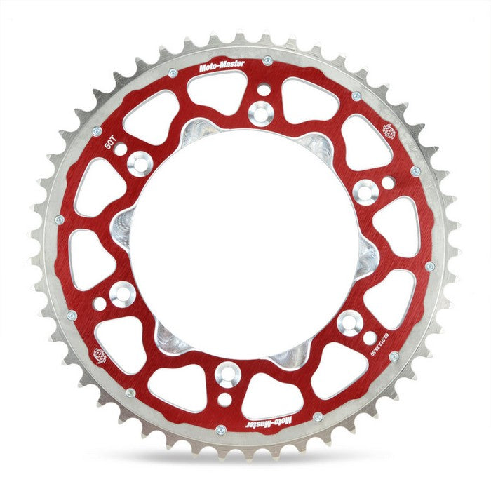 *Sprocket Rear Moto Master Fusion Dual Ring 51T Red Beta Gas Gas Husqvarna Sherc