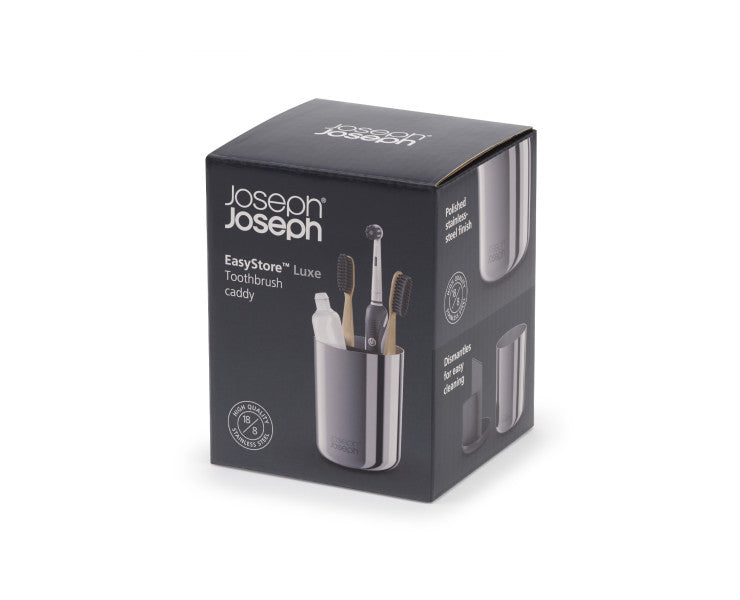 Joseph Joseph EasyStore Luxe Toothbrush Caddy - Stainless Steel