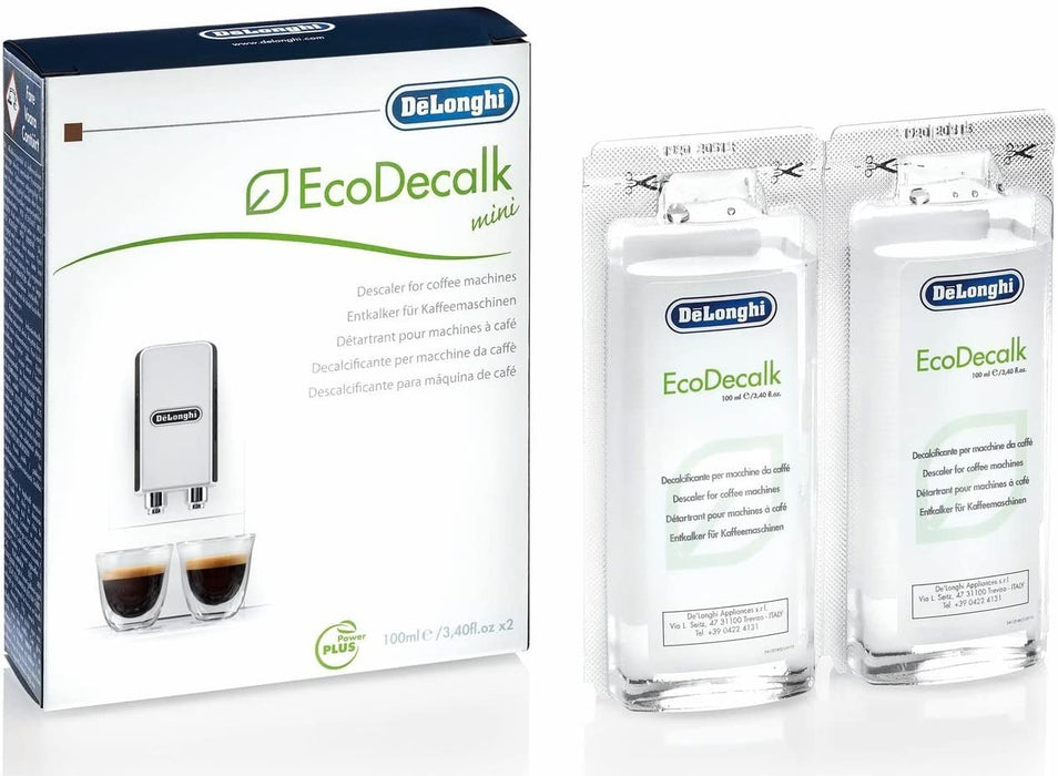 DeLonghi Coffee Machine Descaler - 2 x 100 ML ECO DECALK MINI