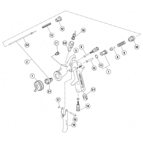 Iwata needle / Nozzle SET 1.3MM FOR W400