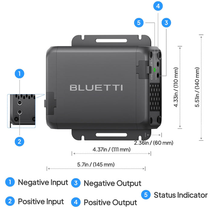 Bluetti Charger1 Super Fast Car Charger / Alternator Charger 560W