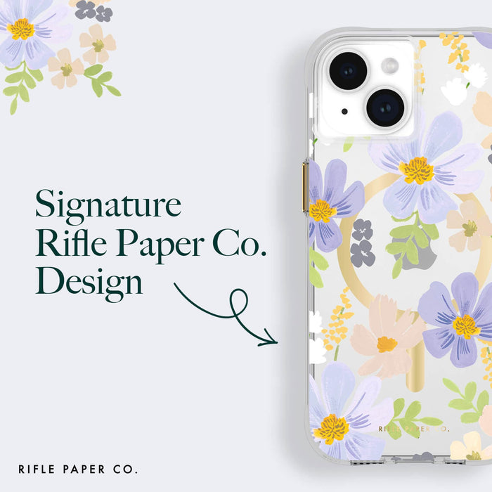 Casemate Apple iPhone 15 Case Rifle Paper Co. Pastel Marguerite MagSafe