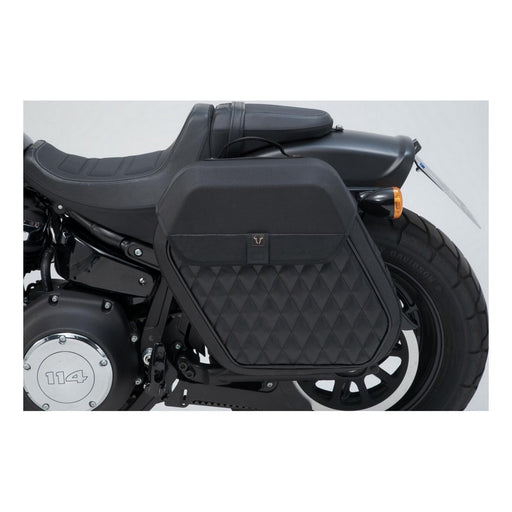 Legend Gear Side Bag Lh2 Sw Motech Side Carrier Left Harley Softail Fat Bob 17-22