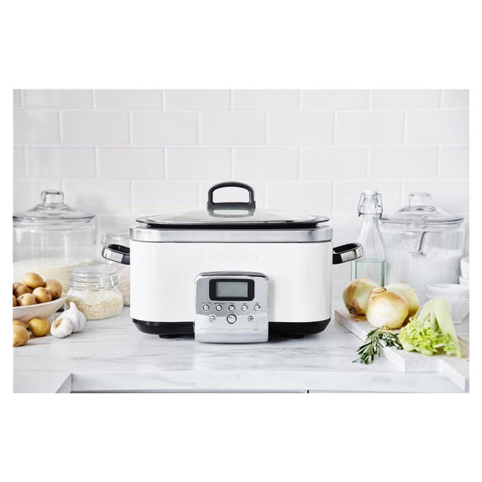 GreenPan Green Pan Slow Cooker 6L  - Cloud Cream