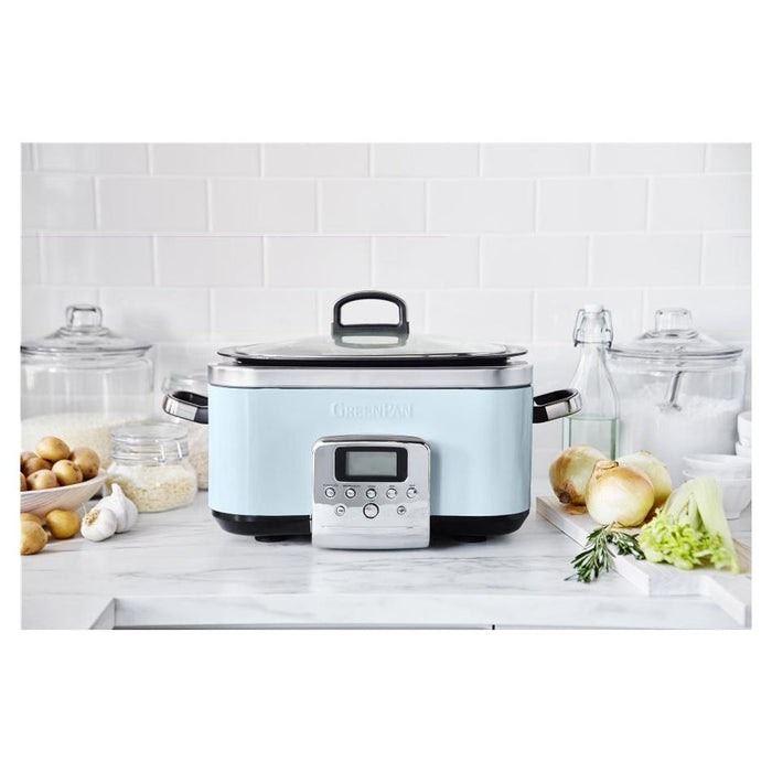 GreenPan Green Pan Slow Cooker 6L  - Blue Haze