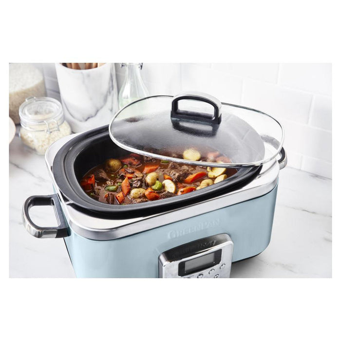 GreenPan Green Pan Slow Cooker 6L  - Blue Haze