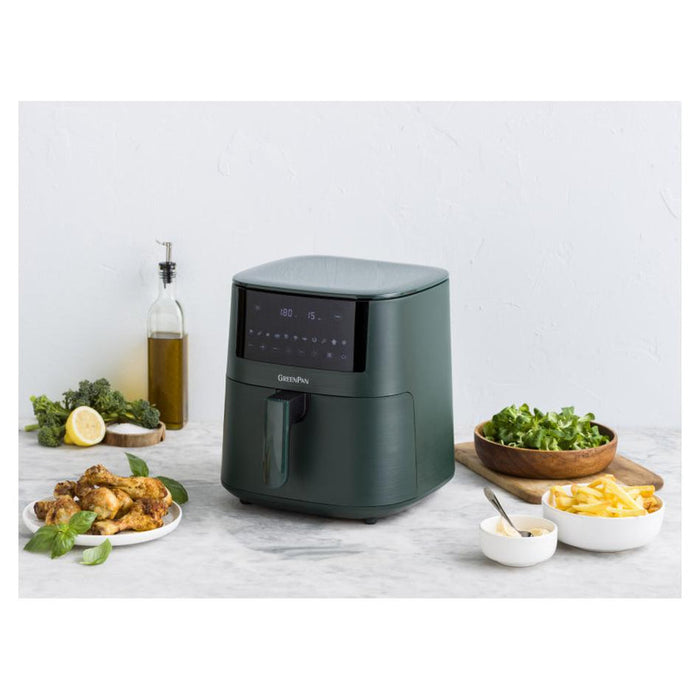 GreenPan Green Pan Bistro Airfryer 1 basket 7.2L- Pine Green