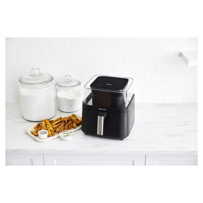 GreenPan Green Pan Bistro Airfryer with See-Thru Lid 6.6L