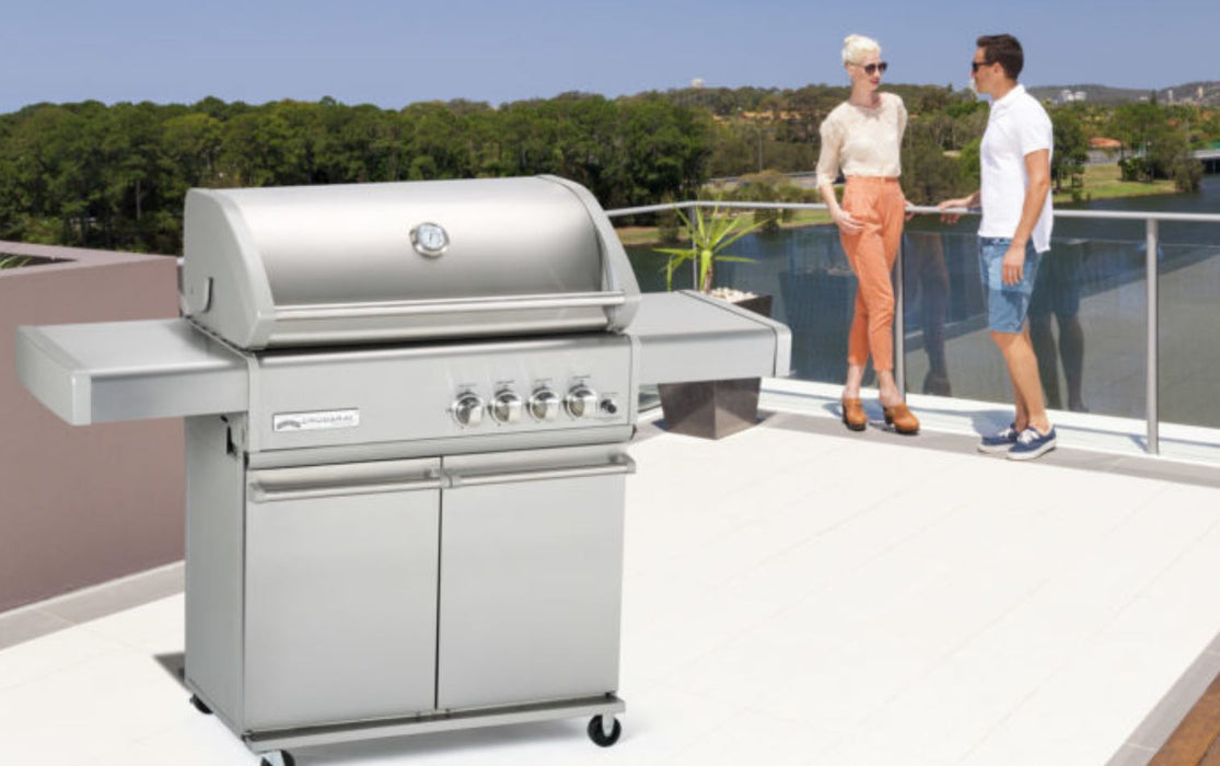 CROSSRAY 4 Burner Infrared Gas BBQ with Trolley