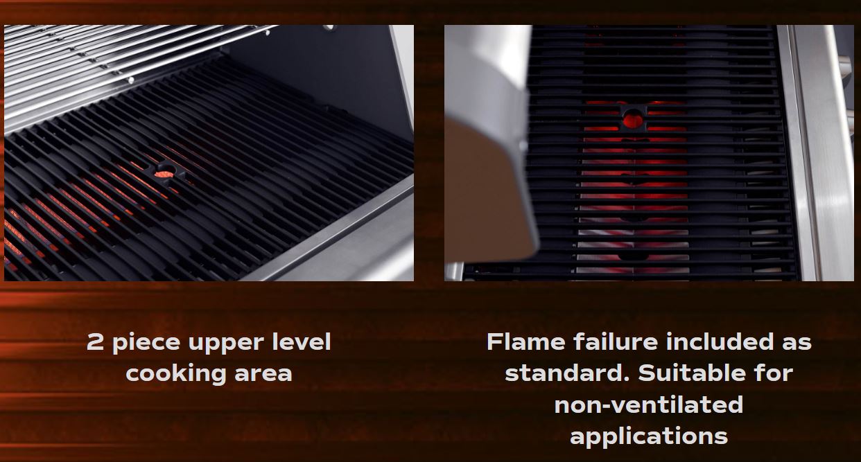 CROSSRAY 2 Burner infrared Gas Drop in BBQ