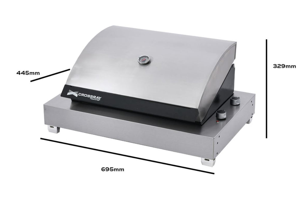 CROSSRAY Portable Electric BBQ high lid