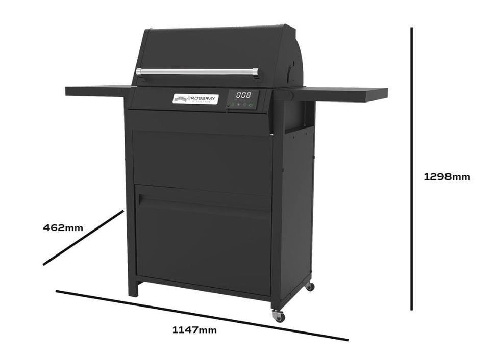 CROSSRAY eXtreme Electric Portable BBQ with trolley