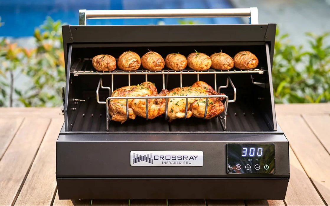 CROSSRAY eXtreme Electric Portable BBQ with trolley