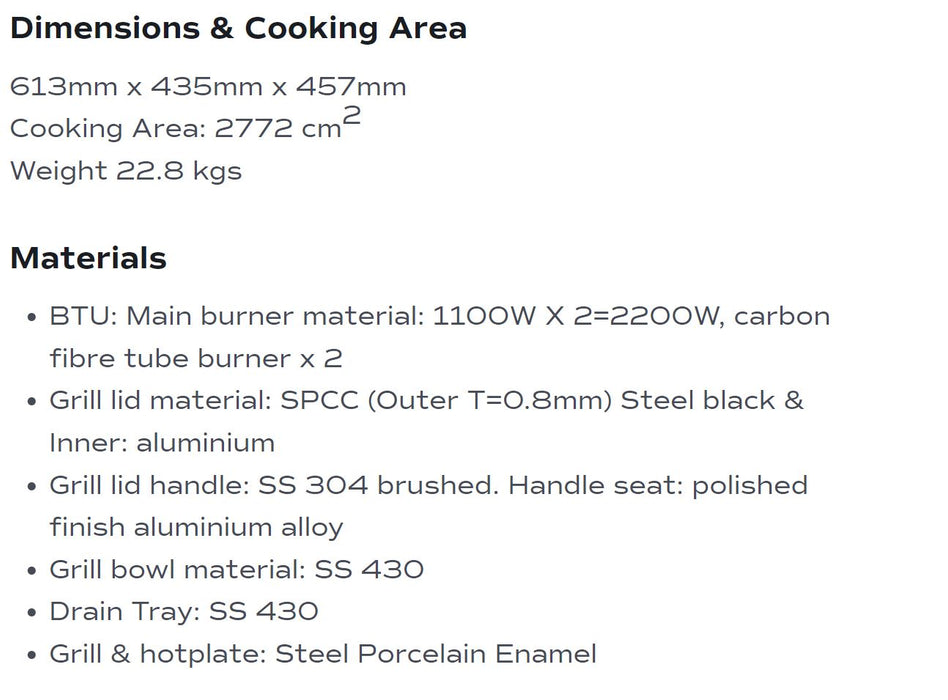 CROSSRAY eXtreme Electric Portable BBQ with trolley